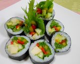 野菜てんこ盛りヘルシー恵方巻き作り方5写真