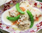 野菜と鮭の酒粕煮作り方6写真