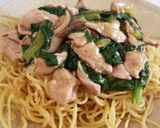 小松菜と豚肉のあんかけ焼きそば★作り方11写真