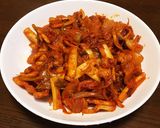 オサムプルコギ(イカとバラ肉の甘辛炒め)作り方6写真