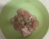 千枚漬けの酢で鶏の甘酢炒め作り方1写真