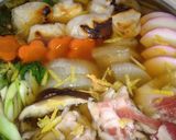 鍋★お雑煮風【ゆず風味香る焼きモチ鍋】♪作り方9写真