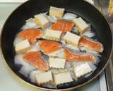 鮭と厚揚げと白菜の味噌煮作り方4写真