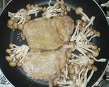 鶏もも肉シメジの簡単バジルチーズソース作り方11写真