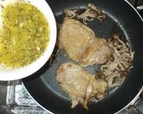 鶏もも肉シメジの簡単バジルチーズソース作り方12写真