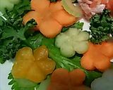 生アトランのフラワーサラダ(*´∀`)♪作り方1写真