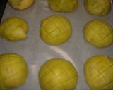 玉露緑茶入りメロンパン作り方10写真
