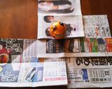 新聞紙を使ってちぃサイズケーキの型作り♪作り方11写真