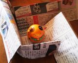 新聞紙を使ってちぃサイズケーキの型作り♪作り方15写真