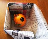新聞紙を使ってちぃサイズケーキの型作り♪作り方17写真