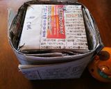 新聞紙を使ってちぃサイズケーキの型作り♪作り方21写真