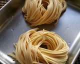 時短パスタと冷凍菜の花でペペロンチーノ作り方2写真