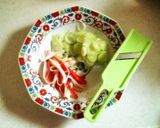 簡単‼️カニカマでカニチャーハン作り方1写真