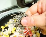 簡単‼️カニカマでカニチャーハン作り方4写真