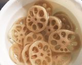 節約！ レンコンはさみ焼き 梅風味作り方1写真