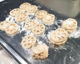 節約！ レンコンはさみ焼き 梅風味作り方4写真