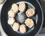 節約！ レンコンはさみ焼き 梅風味作り方6写真