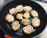 節約！ レンコンはさみ焼き 梅風味作り方7写真