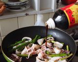 【絶品！柚子胡椒風味】イカとアスパラ炒め作り方2写真