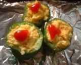 お弁当の可愛いおかず♪エッグｉｎピーマン作り方4写真