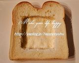 キャベツと黄身溢れる・巣ごもり☆トースト作り方2写真