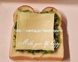 キャベツと黄身溢れる・巣ごもり☆トースト作り方7写真