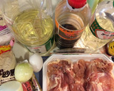鶏モモ肉を 玉子衣焼きで ネギソース添え作り方1写真