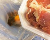 鶏モモ肉を 玉子衣焼きで ネギソース添え作り方3写真