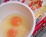 魚肉ソーセージオムレツ作り方1写真