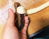 手作りバターロール で ソーセージロール作り方9写真