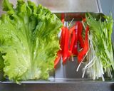 ベジフラワーサラダ　残ってる野菜活用作り方1写真
