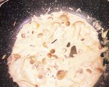 鯖の味噌煮で作る【和風クリームパスタ】作り方3写真