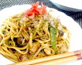 ピリッと旨辛【焼き豚ソース焼きそば】作り方11写真