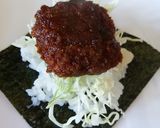 手巻きご飯でソースカツ丼風～作り方3写真