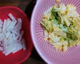 簡単☆冬野菜のチョレギ風サラダ作り方1写真