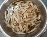 ごぼうと鶏肉のレモンバター醤油パスタ作り方3写真