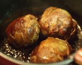 電子レンジで♪玉ねぎの丸ごと肉巻き甘辛煮作り方7写真
