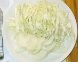 トマト缶＋さば缶＋キャベツの簡単パスタ作り方2写真