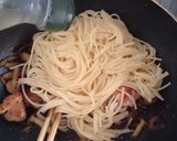 ごぼうと鶏肉のレモンバター醤油パスタ作り方12写真
