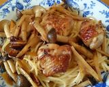 ごぼうと鶏肉のレモンバター醤油パスタ作り方14写真
