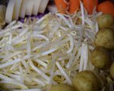 ストウブでヘルシー牛しゃぶ蒸し野菜作り方4写真