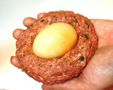 とろとろ半熟卵のカレーハンバーグ☆作り方4写真