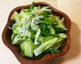 青ネギとしらすのさっぱりサラダ作り方3写真
