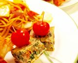 コンビーフハッシュの厚焼き卵作り方11写真