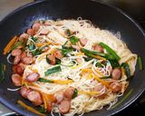 簡単！ウィンナーのそうめんチャンプルー☆作り方6写真
