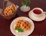 ノンバター♡捏ねずにもちふわ豆腐ワッフル作り方9写真
