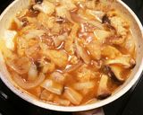 ＊コク旨ピリ辛♡キムチ煮込みうどん＊作り方4写真