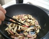 ベーコンとしめじのクリームスパ作り方7写真