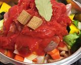 簡単♪ヘルシー♪野菜たっぷりトマト煮込み作り方6写真