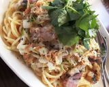 小エビの和風クリームパスタ作り方7写真